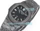 Swiss Clone DIW Patek Philippe Nautilus Carbon Fiber Watch with Black Baguette Dial (3)_th.jpg